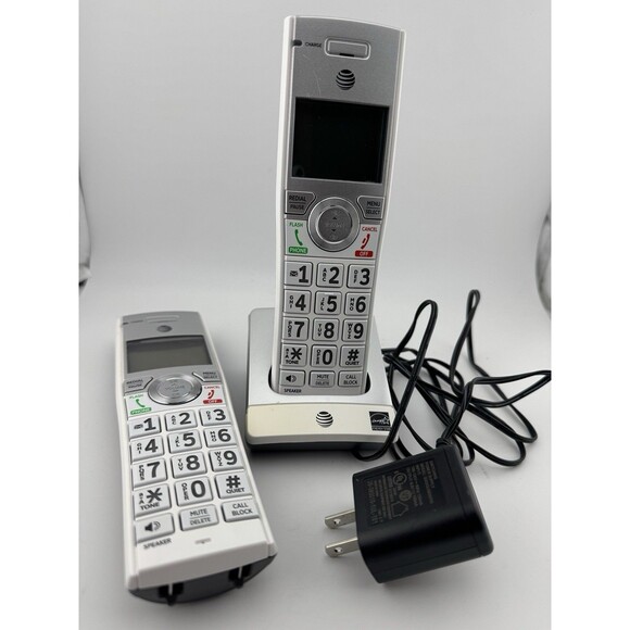 AT&T CL82357 CORDLESS HANDSET PHONE & BASE with CHARGING CORD (extra handset) - Picture 1 of 4